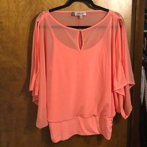 Jennifer Lopez Coral Top